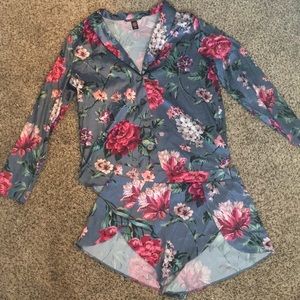 Victoria’s Secret satin pajama set.